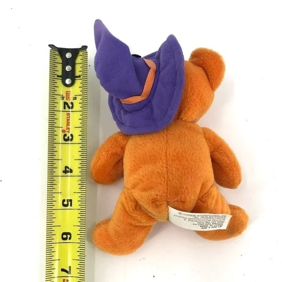 Chosun RARE Orange Halloween Bear Purple Witch Hat Plush Teddy Holiday - Picture 6 of 7